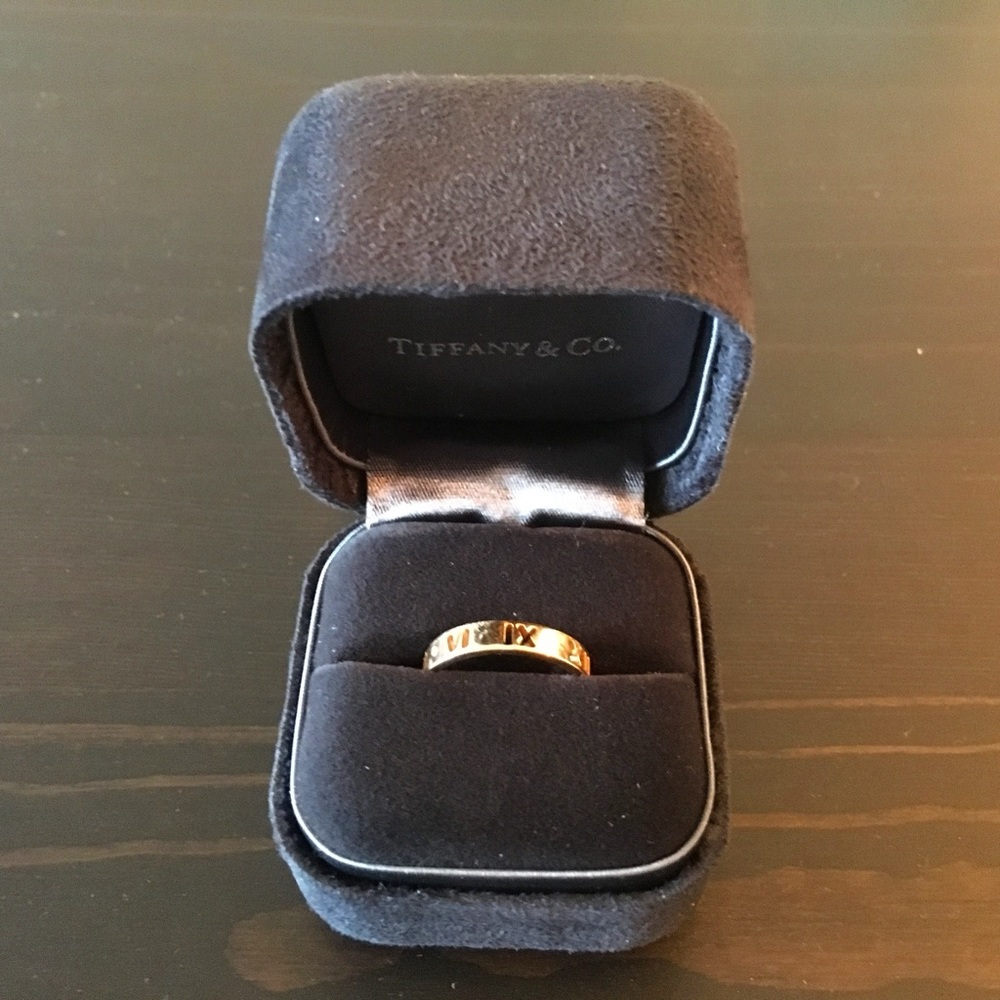 Tiffany Atlas Pierced 18K Rose Gold Ring - Picture 4 of 7